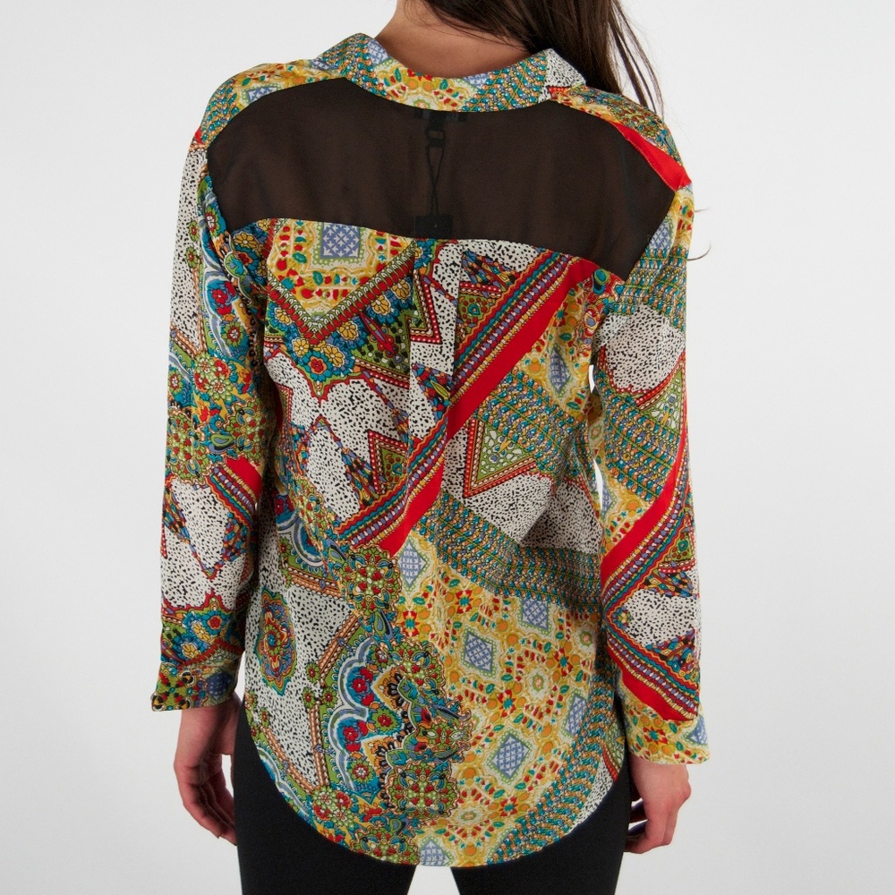 Tolani Georgie Top In Patchwork - Picture 4 of 4